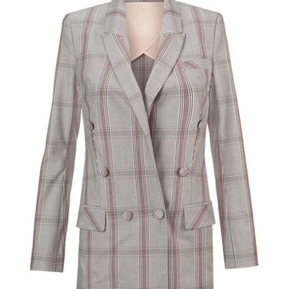 NWT- Cabi Plaid Sleuth Blazer Jacket - Size 2 - Picture 5 of 7